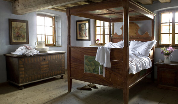 Schlafkammer im Austragshaus Petzihof Schlafkammer im Austragshaus Petzihof