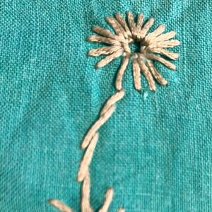 Foto gestickte Blume
